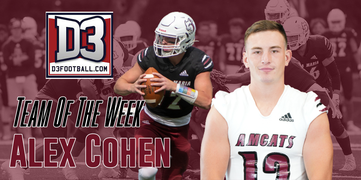 Alex Cohen - d3football.com Team of the Week