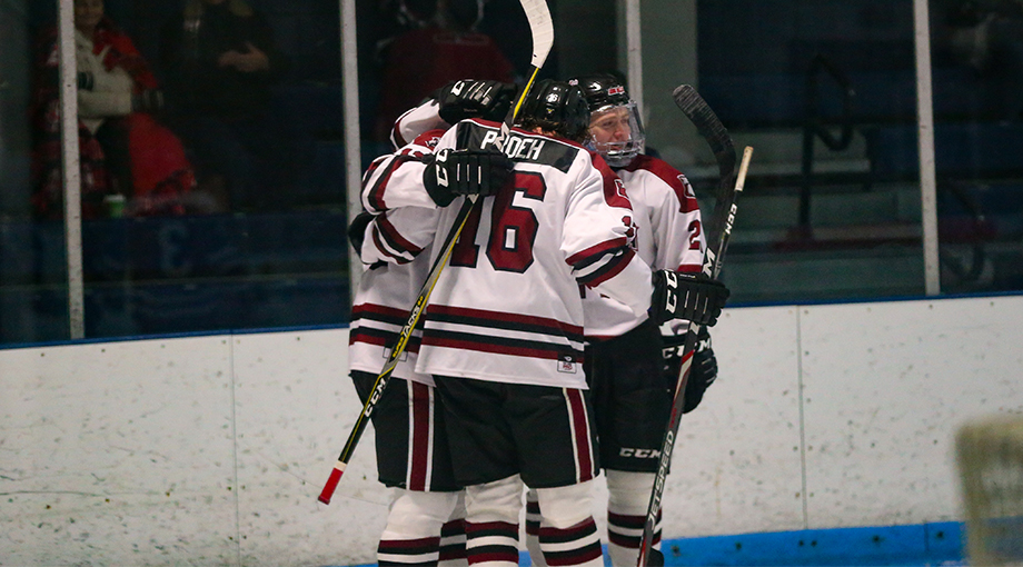 Men's Hockey Skates Past Stonehill, 4-1