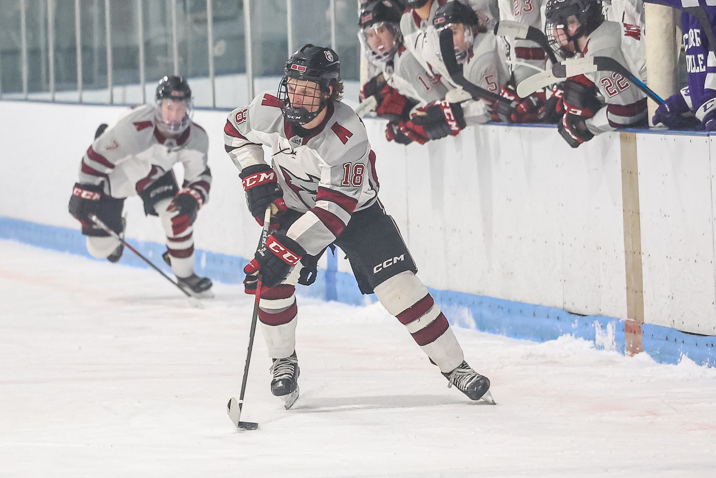 Men's Hockey Surges Past Huskies 5-2