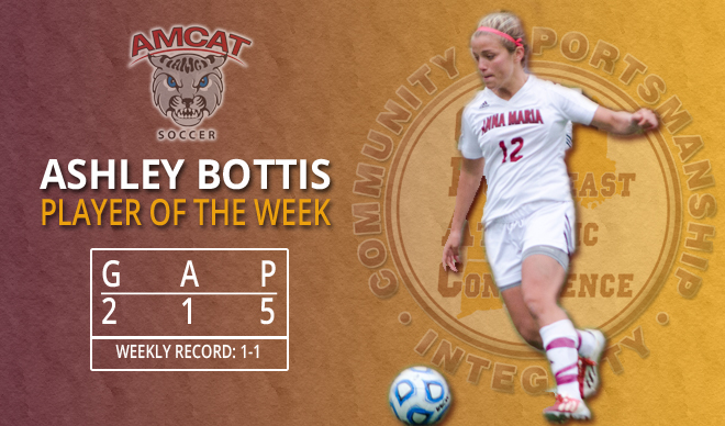 Bottis Named GNAC Player of the Week