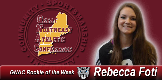 Rebecca Foti Named GNAC Co-Rookie of the Week