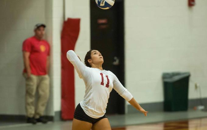 Volleyball Downs St. Joseph's, Albertus Magnus in Tri-Match